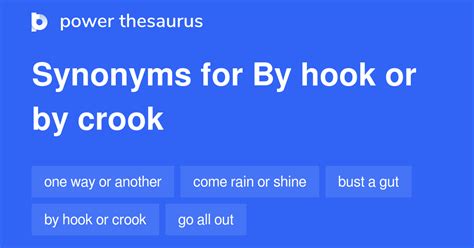 crook synonym|by hook or crook synonym.